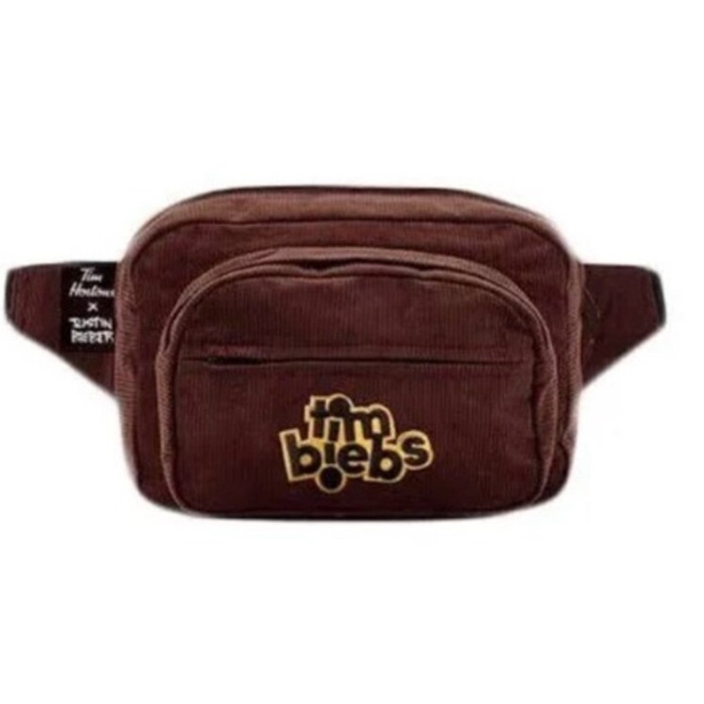 Justin Bieber and Tim Hortons Brown c
Corduroy Fanny Pack Collectors Item NWT